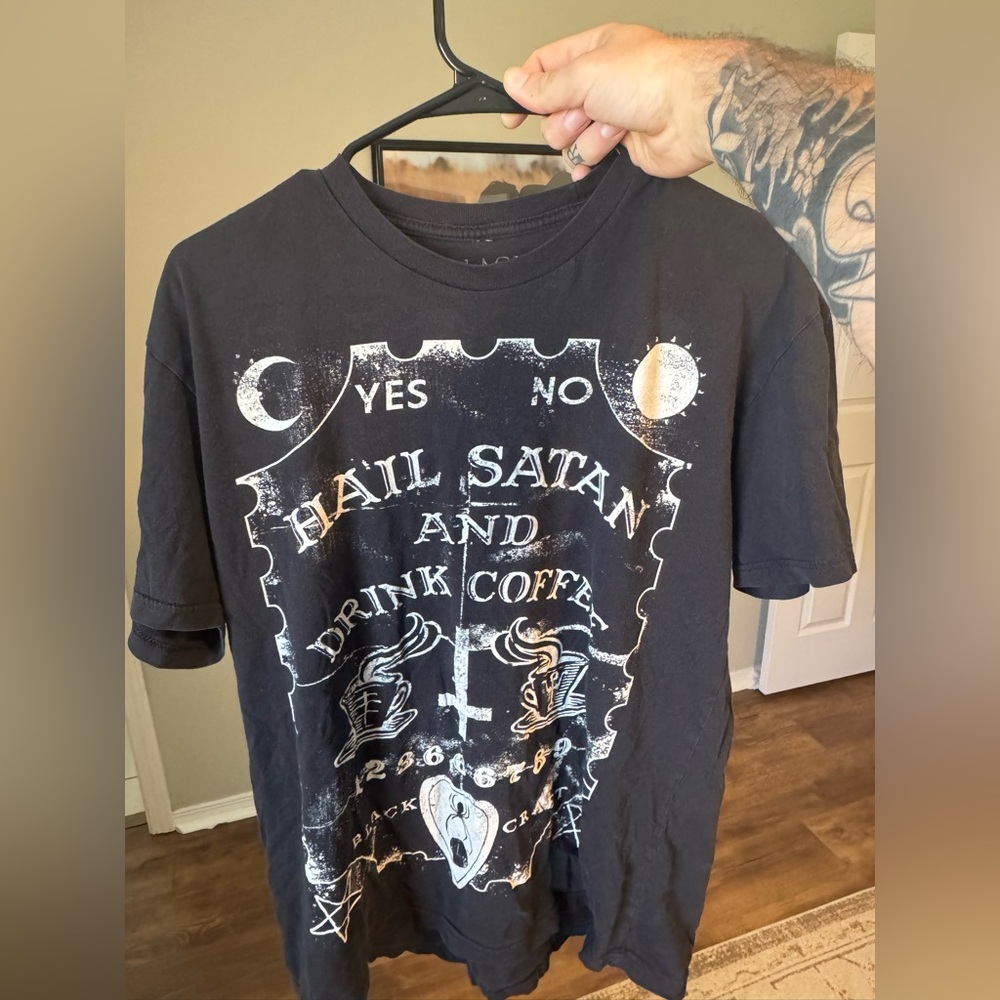 Old school ‘Hail Satan and Drink Coffee’ BlackCraft Cult